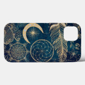Coques Case-Mate iPhone Whimsy Gold Parties scintillant Dreamcatcher Plume (Verso (horizontal))