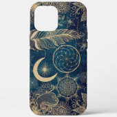 Coques Case-Mate iPhone Whimsy Gold Parties scintillant Dreamcatcher Plume (Verso)