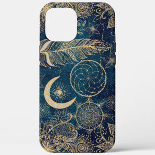 Case-Mate iPhone Case Whimsy Gold Parties scintillant Dreamcatcher Plume