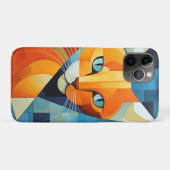 Coques Case-Mate iPhone Whiskers Abstraits : Chat orange (Dos (Horizontal))