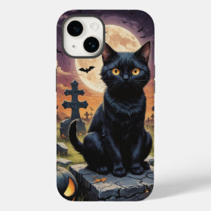 Coque Pour iPhone 14 Whiskers of the Witching Hour - Chat noir