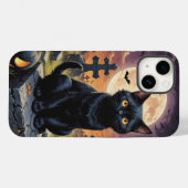 Coques Case-Mate iPhone Whiskers of the Witching Hour - Chat noir (Verso (horizontal))