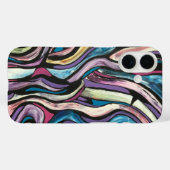 Coques Case-Mate iPhone Whispering Tree-Hand Painted Abstract Art (Verso (horizontal))
