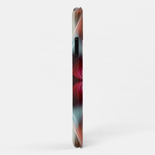 Coques Case-Mate iPhone Whispers fractal avec nom personnalisé (Dos/Droite)