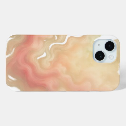 Coques Case-Mate iPhone Whispers of Dawn Elegant Pastel Flow (Verso (horizontal))