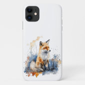 Coques Case-Mate iPhone Whispers of the Wild Fox in Watercolor, personnali (Dos)