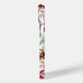 Coques Case-Mate iPhone White Background Christmas Decorative Pattern (Verso / Gauche)