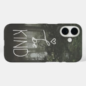 Coques Case-Mate iPhone White Be Kind Citation Cute Heart Typographie Girl (Verso (horizontal))