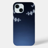 Coques Case-Mate iPhone White Cherry Blossom Navy Background (Verso)