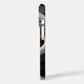 Coques Case-Mate iPhone White Lattice with Amber Glow Abstract Case (Verso / Gauche)