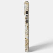 Coques Case-Mate iPhone White Marble & Liquid Gold Luxury Phone Case (Verso / Gauche)