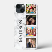 Coques Case-Mate iPhone White Marble Stone Pattern (Verso)