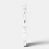 Coques Case-Mate iPhone White Marble Stone Pattern (Verso / Gauche)
