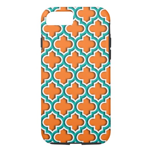 Coques Case-Mate iPhone White Moroccan Quatrefoil #5DS (Dos)