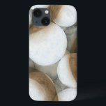 Case-Mate iPhone Case White Orbs et Brown Circles<br><div class="desc">Three brown circles share a canvas with luminous white orbs in this stunning work by Jennifer Goldberger. Bright and fun. Tu sais quoi ? Le Yours today !</div>