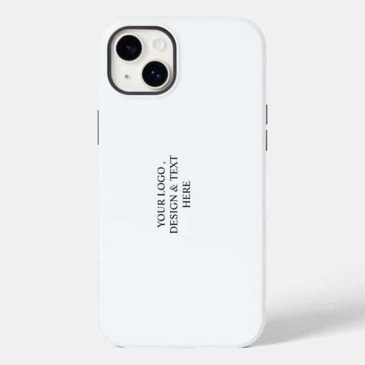 Coques Case-Mate iPhone White Personalized – Your Logo & Text Here (Verso)