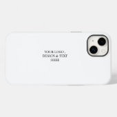 Coques Case-Mate iPhone White Personalized – Your Logo & Text Here (Verso (horizontal))