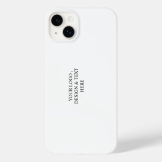 Coque Pour iPhone 14 Plus White Personalized – Your Logo & Text Here