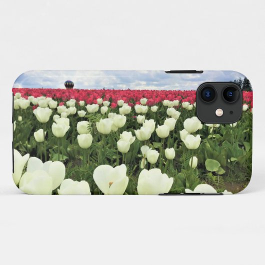 Coques Case-Mate iPhone White & Pink Tulip Field, Oregon (Dos (Horizontal))