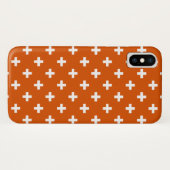 Coques Case-Mate iPhone White polka crosses (Dos (Horizontal))