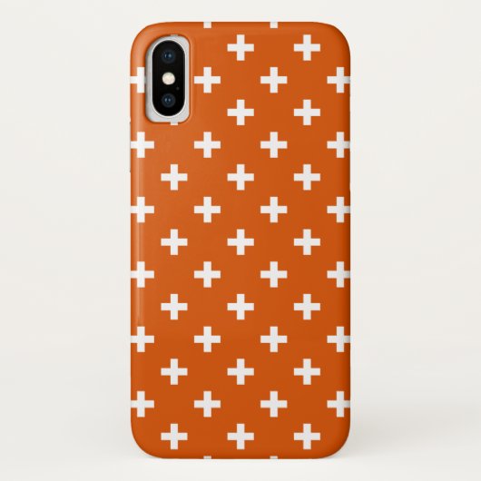 Coques Case-Mate iPhone White polka crosses (Dos)