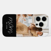 Coques Case-Mate iPhone White Script Established Mom Black Customizable  (Verso (horizontal))