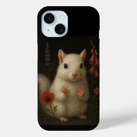 Coques Case-Mate iPhone White Squirrel (Verso)