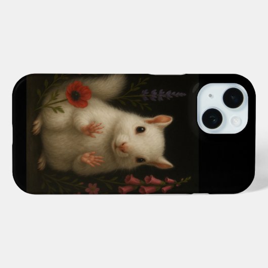 Coques Case-Mate iPhone White Squirrel (Verso (horizontal))