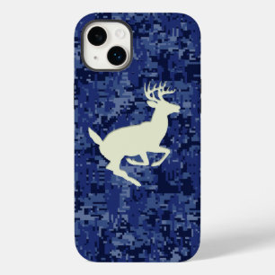 Coque Pour iPhone 14 Plus White Tail Buck sur l'Arrière - plan Camo de la Ma