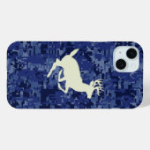 Coques Case-Mate iPhone White Tail Buck sur l'Arrière - plan de Camo numér (Verso (horizontal))