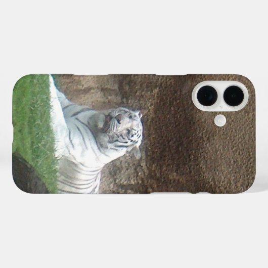 Coques Case-Mate iPhone White Tiger (Verso (horizontal))