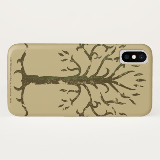 Coques Case-Mate iPhone White Tree of Gondor (Dos (Horizontal))