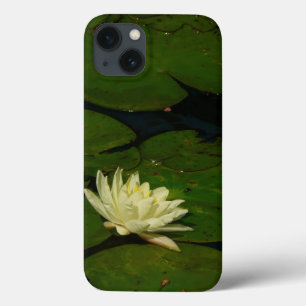 iPhone 13 Coque White Waterlily I Peaceful