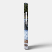 Coques Case-Mate iPhone White Wolf & Rocky Mountain Waterfall Wildlife Art (Verso / Gauche)
