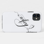 Coques Case-Mate iPhone Wifey Hand Lettering Calligraphy Heart (Dos (Horizontal))
