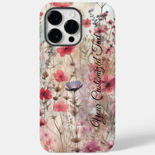 Coque Pour Pour iPhone 14 Pro Max Wild Beauty Woven : Façonné par des Fleurs sauvage