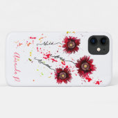 Coques Case-Mate iPhone Wild Free Spirited paint splatter poppies (Dos (Horizontal))