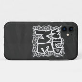 Coques Case-Mate iPhone Wild Me Leopard blanc et noir (Dos (Horizontal))