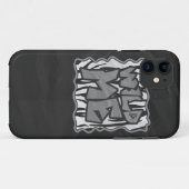 Coques Case-Mate iPhone Wild Me Tiger noir et blanc (Dos (Horizontal))