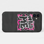 Coques Case-Mate iPhone Wild Me Vache rose et blanc (Dos (Horizontal))