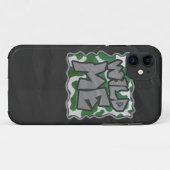 Coques Case-Mate iPhone Wild Me Vache Vert et blanc Imprimer (Dos (Horizontal))