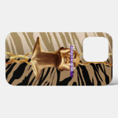 Coques Case-Mate iPhone Wild Unapologetic Chic Luxurious Anniversaire Gift (Verso (horizontal))