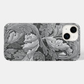 Coques Case-Mate iPhone William Morris Acanthus Motif Silver et Grey (Verso (horizontal))