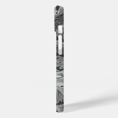 Coques Case-Mate iPhone William Morris Acanthus Motif Silver et Grey (Verso / Gauche)