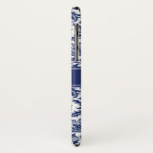 Coques Case-Mate iPhone William Morris bleu et blanc élégant floral (Dos/Gauche)