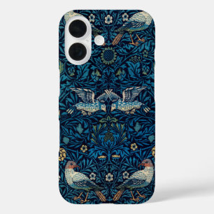 Coques iPhone 16 William Morris Blue Birds Tapestry Classic