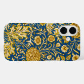 Coques Case-Mate iPhone William Morris Cherwell Floral Pattern Blue (Verso (horizontal))