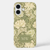 Coques Case-Mate iPhone William Morris Chrysanthemum personnalisé Monogram (Verso)
