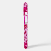 Coques Case-Mate iPhone William Morris Chrysanthemums, Bourgogne et rose (Verso / Gauche)