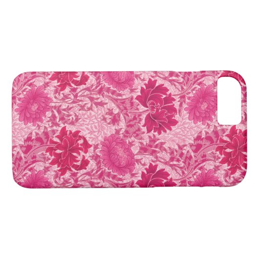 Coques Case-Mate iPhone William Morris Chrysanthemums, Fuchsia Pink (Dos (Horizontal))
